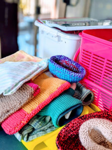 woollen pouches